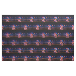 SlipperyJoe's Fourth of July celebration bare hair Fabric