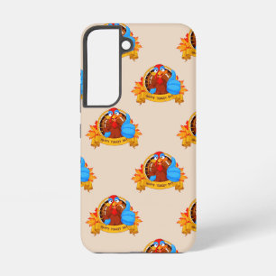 SlipperyJoe's fun cartoon-style Thanksgiving desig Samsung Galaxy Case