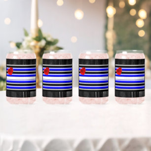 SlipperyJoe's Gay Leather Pride drapeau royal noir