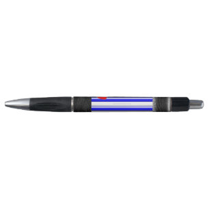 SlipperyJoe's Gay Leather Pride flag black royal b Pen
