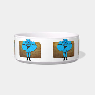 SlipperyJoe's gay muscle bear cartoon thong leathe Bowl