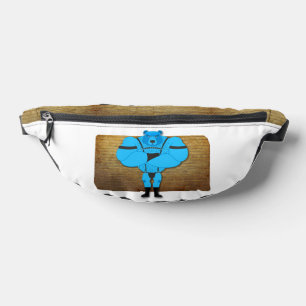 SlipperyJoe's gay muscle bear cartoon thong leathe Fanny Pack