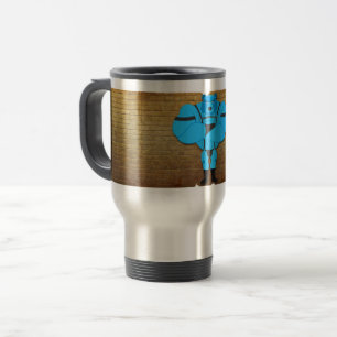 SlipperyJoe's gay muscle bear cartoon thong leathe Travel Mug