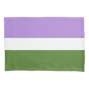 SlipperyJoe's Genderqueer Pride Flag colours Non-b Pillowcase