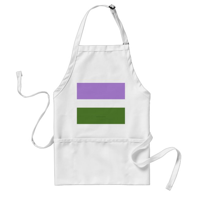 SlipperyJoe's genderqueer pride flag lavender blen Standard Apron (Front)