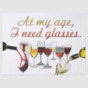 SlipperyJoe's Glasses fermented grapes wine pourin Tissue Paper