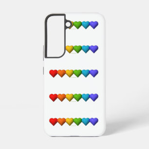SlipperyJoe's glossy 3D heart shapes glyphs create Samsung Galaxy Case