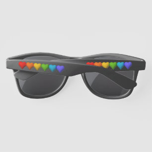 SlipperyJoe's glossy 3D heart shapes glyphs create Sunglasses
