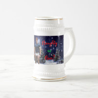 SlipperyJoe's glowing Christmas trees two muscular