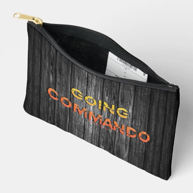 SlipperyJoe's going commando dive-bar energy grit  Accessory Pouch (Open)