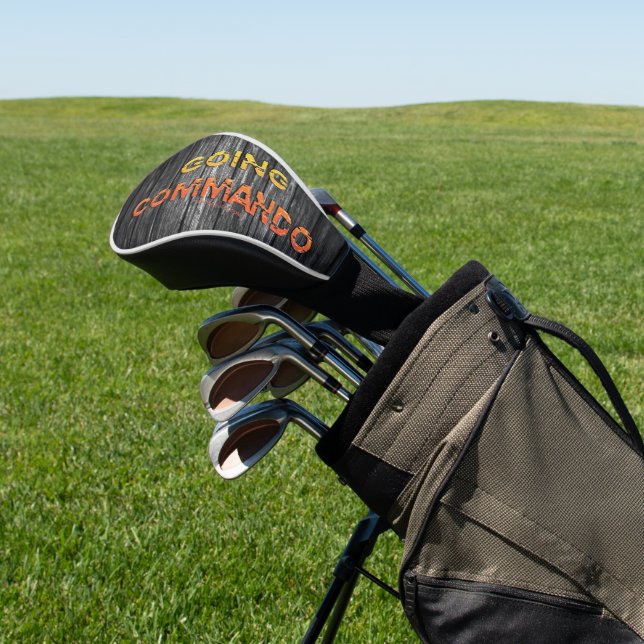 SlipperyJoe's going commando dive-bar energy grit  Golf Head Cover (In Situ)