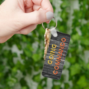 SlipperyJoe's going commando dive-bar energy grit Keychain