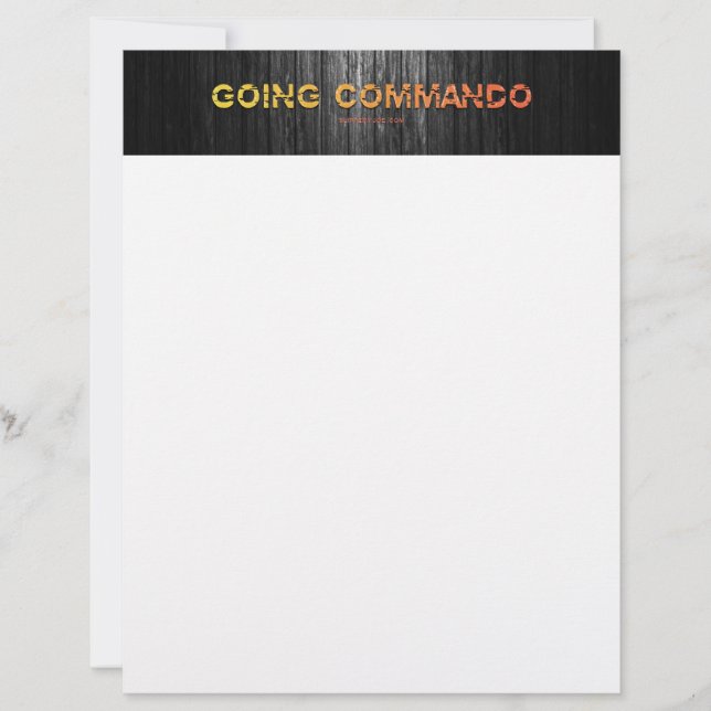 SlipperyJoe's going commando dive-bar energy grit  Letterhead (Front)