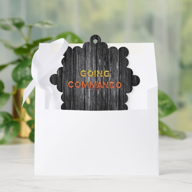 SlipperyJoe's going commando dive-bar energy grit  Ornament Card (Envelope)