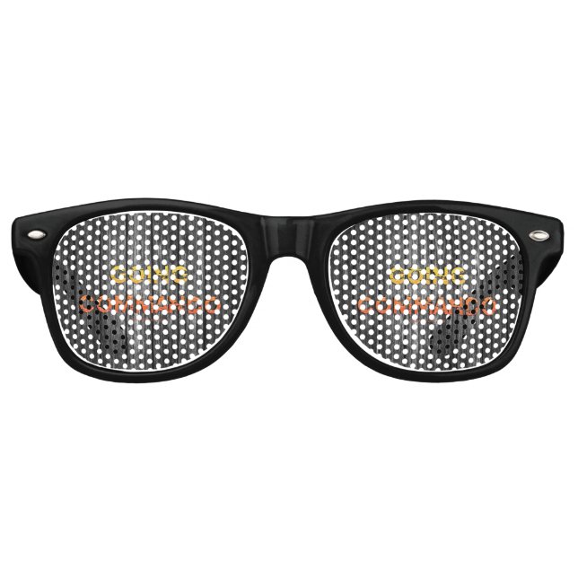 SlipperyJoe's going commando dive-bar energy grit  Retro Sunglasses (Front)