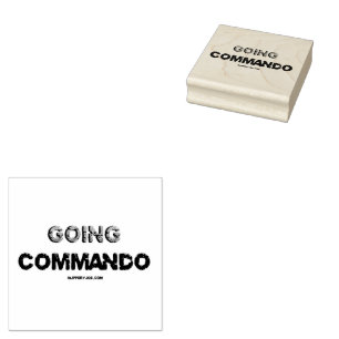 SlipperyJoe's going commando dive-bar energy grit Rubber Stamp