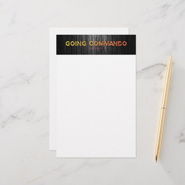 SlipperyJoe's going commando dive-bar energy grit  Stationery (Front/Back In Situ)