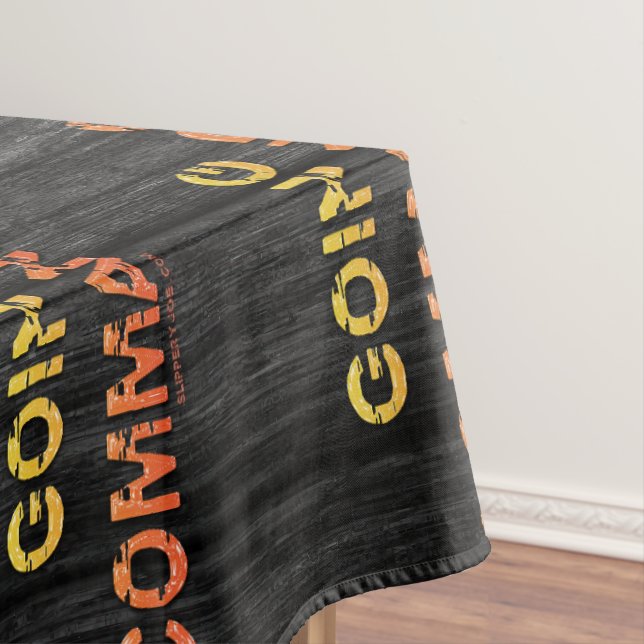 SlipperyJoe's going commando dive-bar energy grit  Tablecloth (In Situ)