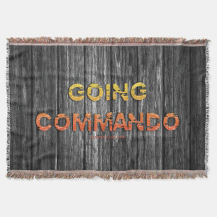 SlipperyJoe's going commando dive-bar energy grit Throw Blanket