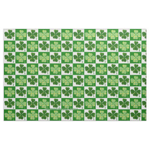 SlipperyJoe's green four-leaf clovers Saint Patric Fabric