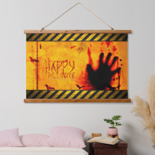 SlipperyJoe's gritty Happy Halloween graphic jagge Hanging Tapestry