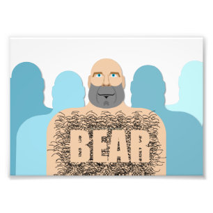 SlipperyJoe's hairy body bear body man unshaven ca Photo Print