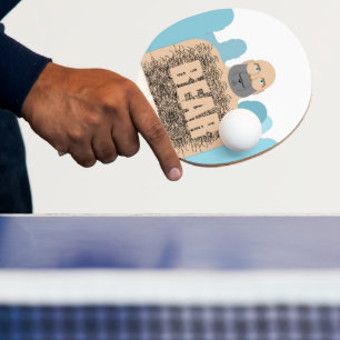 SlipperyJoe's hairy body bear body man unshaven ca Ping Pong Paddle