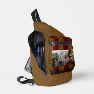 SlipperyJoe's Halloween creepy man doll surreal ca Sling Bag