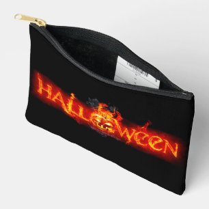 SlipperyJoe's Halloween massive fiery lettering ca Accessory Pouch