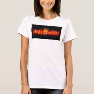 SlipperyJoe's Halloween massive fiery lettering ca T-Shirt