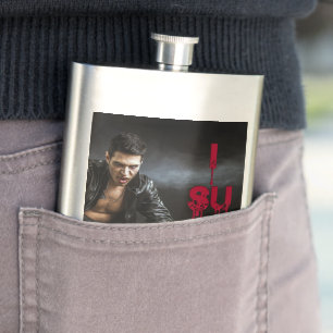 SlipperyJoe's Halloween pale vampiric figure fangs Hip Flask