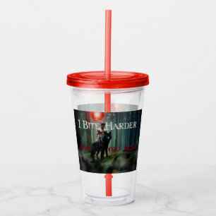 SlipperyJoe's Halloween shirtless muscular man bit Acrylic Tumbler
