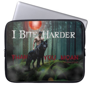 SlipperyJoe's Halloween shirtless muscular man bit Laptop Sleeve
