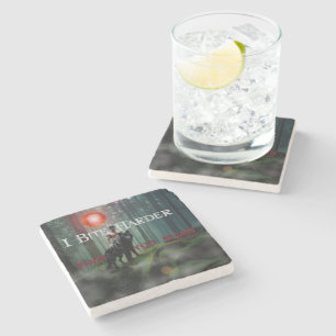SlipperyJoe's Halloween shirtless muscular man bit Stone Coaster