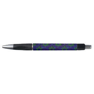 SlipperyJoe's Hanukkah green rows Stars of David c Pen