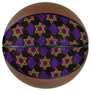 SlipperyJoe's Hanukkah-themed image golden yellow Basketball