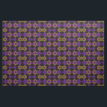 SlipperyJoe's Hanukkah-themed image golden yellow  Fabric<br><div class="desc">SlipperyJoe's Hanukkah-themed image golden yellow Star of David blue candles with orange flames Menorah-inspired art gift idea Jewish identity spirituality holiday retro bold symmetrical pattern diamond-shaped grid background blends tradition and vibrant design purple black chequerboard effect Hebrew religious celebration</div>