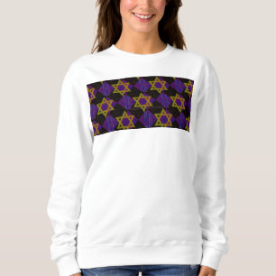 SlipperyJoe's Hanukkah-themed image golden yellow Sweatshirt