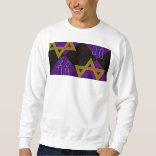 SlipperyJoe's Hanukkah-themed image golden yellow Sweatshirt