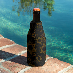 SlipperyJoe's Hanukkah-themed Star David artistic Bottle Cooler