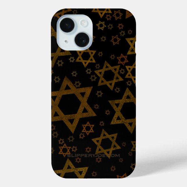 SlipperyJoe's Hanukkah-themed Star David artistic  Case-Mate iPhone Case (Back)