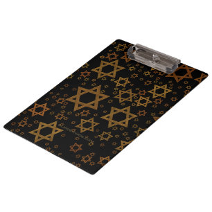 SlipperyJoe's Hanukkah-themed Star David artistic Clipboard