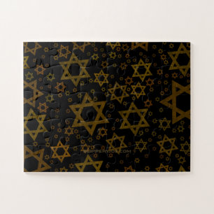 SlipperyJoe's Hanukkah-themed Star David artistic  Jigsaw Puzzle