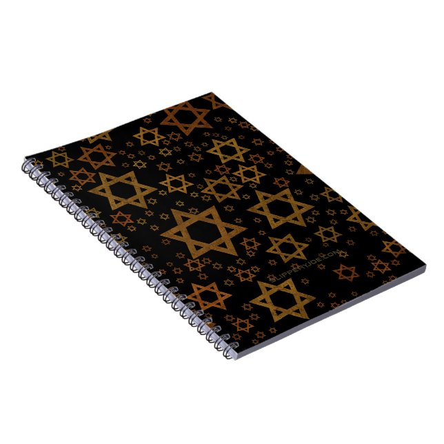 SlipperyJoe's Hanukkah-themed Star David artistic  Notebook (Right Side)