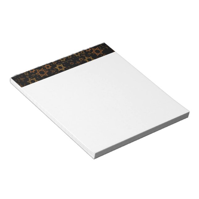 SlipperyJoe's Hanukkah-themed Star David artistic  Notepad (Angled)