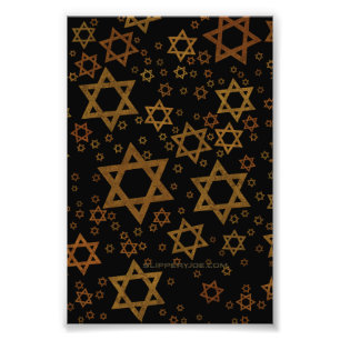 SlipperyJoe's Hanukkah-themed Star David artistic  Photo Print