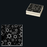 SlipperyJoe's Hanukkah-themed Star David artistic  Rubber Stamp<br><div class="desc">SlipperyJoe's Hanukkah-themed Star David artistic candlelight festive glow light and resilience themes modern reverent for Jewish holidays varying sizes metallic tones gold bronze deep brown rich black background evokes Hebrew tradition elegance symmetrical pattern gifts decorations rhythmic ceremonial visual flow significant symbol religion</div>