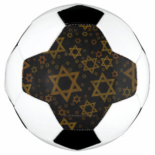 SlipperyJoe's Hanukkah-themed Star David artistic  Soccer Ball