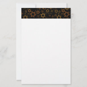 SlipperyJoe's Hanukkah-themed Star David artistic  Stationery