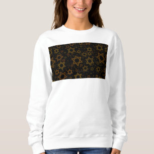 SlipperyJoe's Hanukkah-themed Star David artistic  Sweatshirt